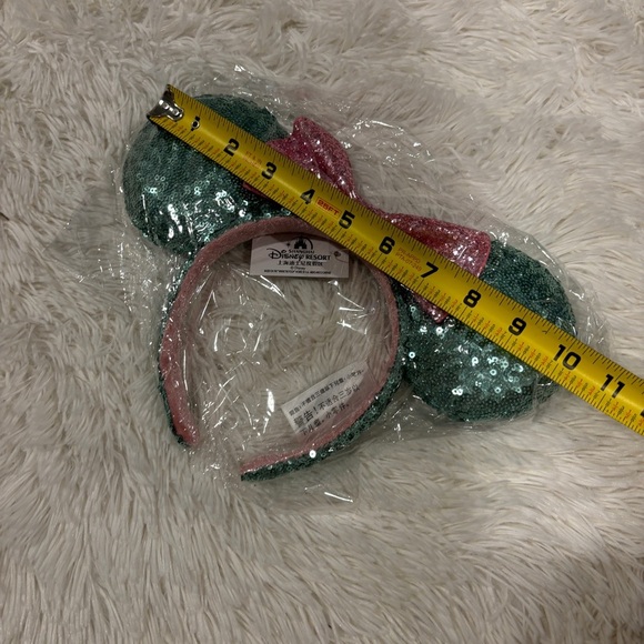 Disney Parks Pink Sugar Rush Minnie Mouse Ears Limited Bow Sequins Headband - Picture 3 of 8